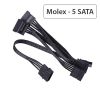 Cáp nguồn Molex IDE ra 4/5 Sata 65Cm