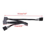  Cáp nguồn Molex IDE ra 4/5 Sata 65Cm 