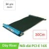 Dây riser nối dài khe cắm PCI-Express 3.0 32Gbps 16X cho VGA card 30Cm bẻ góc dưới (không cần cấp nguồn)