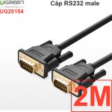  Cáp RS232 DB9 COM9 nối thẳng 2 đầu đực male - male UGREEN 1.5M 2M 3M 5M 