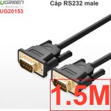  Cáp RS232 DB9 COM9 nối thẳng 2 đầu đực male - male UGREEN 1.5M 2M 3M 5M 