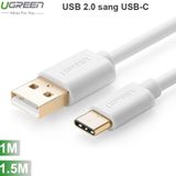  Cáp USB-C 2.0 sạc và dữ liệu Điện thoại Smartphone TAB cổng 1M 1.5M Ugreen 