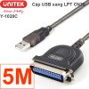 Cáp máy USB ra LPT CN36 IEEE 1284 Unitek 1.5 mét 3 mét 5 mét