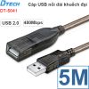 Cáp nối dài USB 2.0 AM-AF 1 đầu đực 1 đầu cái 5 mét 10 mét 15 mét có IC khếch đại DTECH