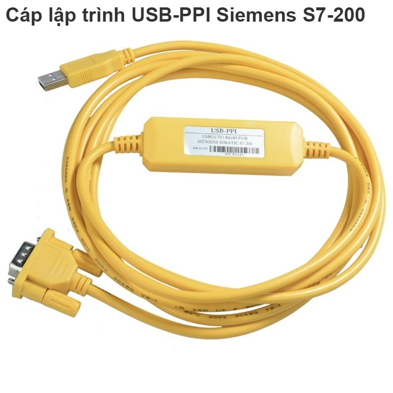 Cáp lập trình USB-PPI Siemens S7-200 USB to RS485 3 mét