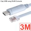 Cáp lập trình Console USB to RJ45 1.8M 3M 3.6M 4M 4.5M 5M