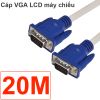 Cáp VGA 1.5 mét đến 30m màu trắng, loại thường, cáp VGA phụ kiện điện tử