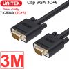 Cáp VGA Unitek 1.5M 3M 5M 10M 15M 20M 25M 30M 40M 50M 60M, chuẩn 3C+6, 3C+9