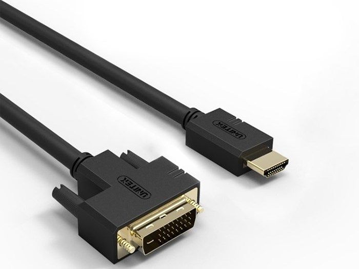  Cáp HDMI to DVI 24+1 UNITEK 1M-15M hỗ trợ full HD 1920*1080P, Cáp HDMI phụ kiện điện tử 