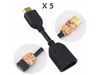 Cáp nối dài HDMI Male to Female 10cm - Cáp HD 1 đầu đực 1 đầu cài