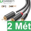 Cáp Audio 3.5mm to 2 RCA - Dây âm thanh 1 đầu 3,5mm ra 2 đầu AV hoa sen 0.5 Mét | 1 Mét | 1,5 Mét | 2 Mét ... 8 Mét | 10 Mét