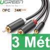 Cáp Audio 3.5mm to 2 RCA - Dây âm thanh 1 đầu 3,5mm ra 2 đầu AV hoa sen 0.5 Mét | 1 Mét | 1,5 Mét | 2 Mét ... 8 Mét | 10 Mét