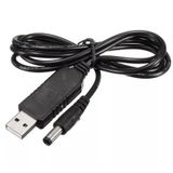  Cáp chuyển nguồn USB 5V ra DC 9V 1A chuẩn cắm 5.5x2.5mm 90Cm 