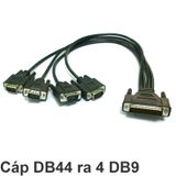  Cáp chuyển đổi DB44 ra 4 cổng DB9 50Cm - D-SUB 44 PIN to DB9 RS232 