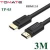 Cáp HDMI 2.0 TOMATE chuẩn 4K@60Hz dài từ 1.5M đến 30M - hàng chính hãng