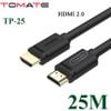 Cáp HDMI 2.0 TOMATE chuẩn 4K@60Hz dài từ 1.5M đến 30M - hàng chính hãng