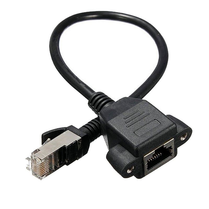  Cáp mạng RJ45 nối dài 1 đầu đực 1 đầu cái - Dây mạng RJ45 có bắt vít nối dài 30Cm | 60Cm 