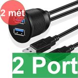  Cáp nối dài USB 3.0 1 mét lắp bảng điều khiển 2 cổng - USB 3.0 Flush Mount Cable Dual port 