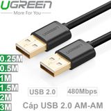  Cáp USB 2.0 male to male 0.25M 0.5M 1M 1.5M 2M 3M UGREEN 