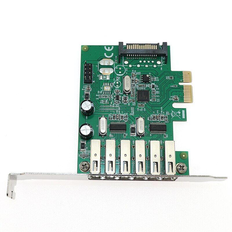  Card chuyển đổi PCI-E 1X to 6 USB 2.0 Syba chính hãng 