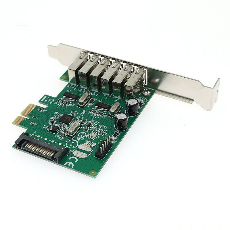  Card chuyển đổi PCI-E 1X to 6 USB 2.0 Syba chính hãng 