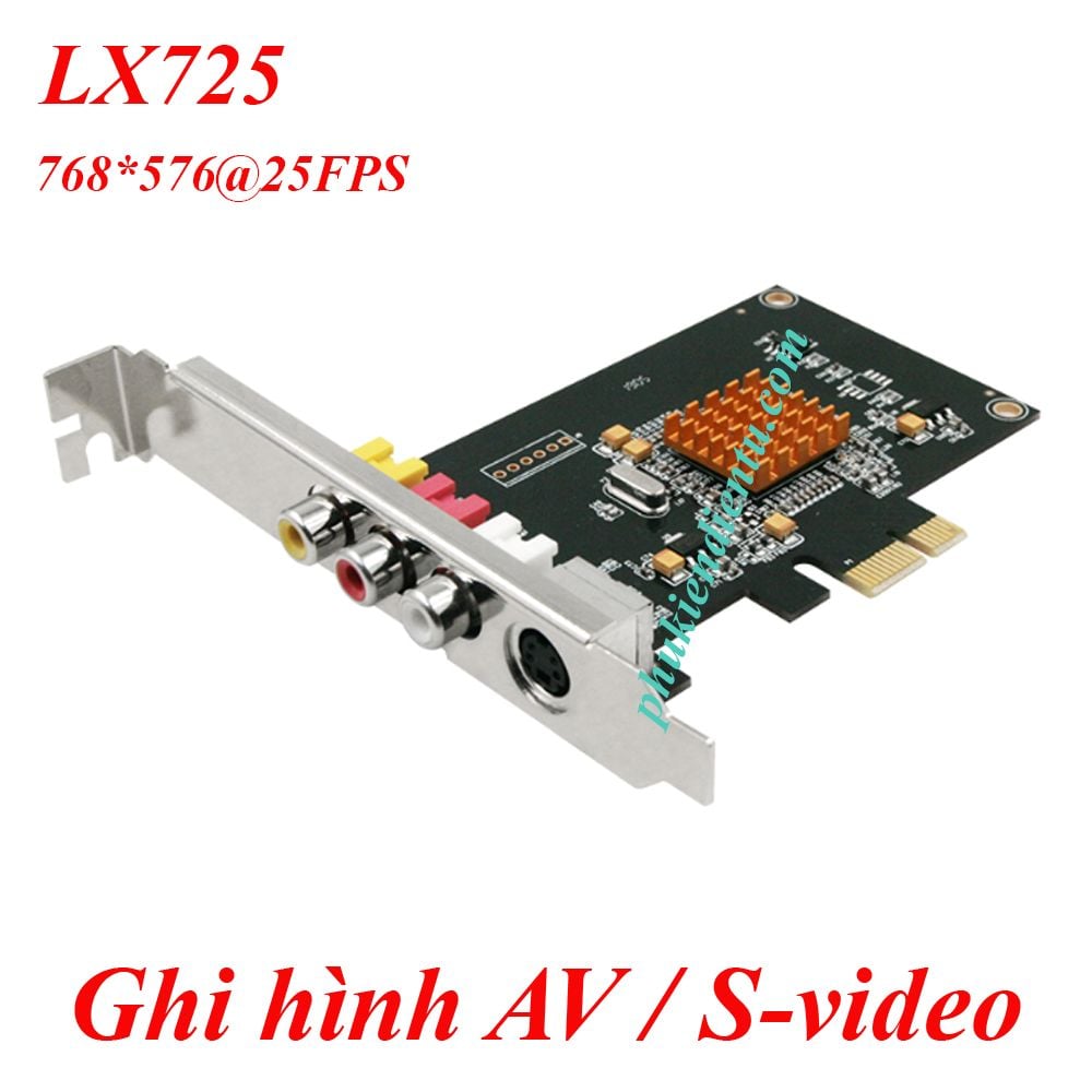 Card ghi hình cho máy nội soi- máy siêu âm AV S-Video PCIE 1X LX725 , LB725