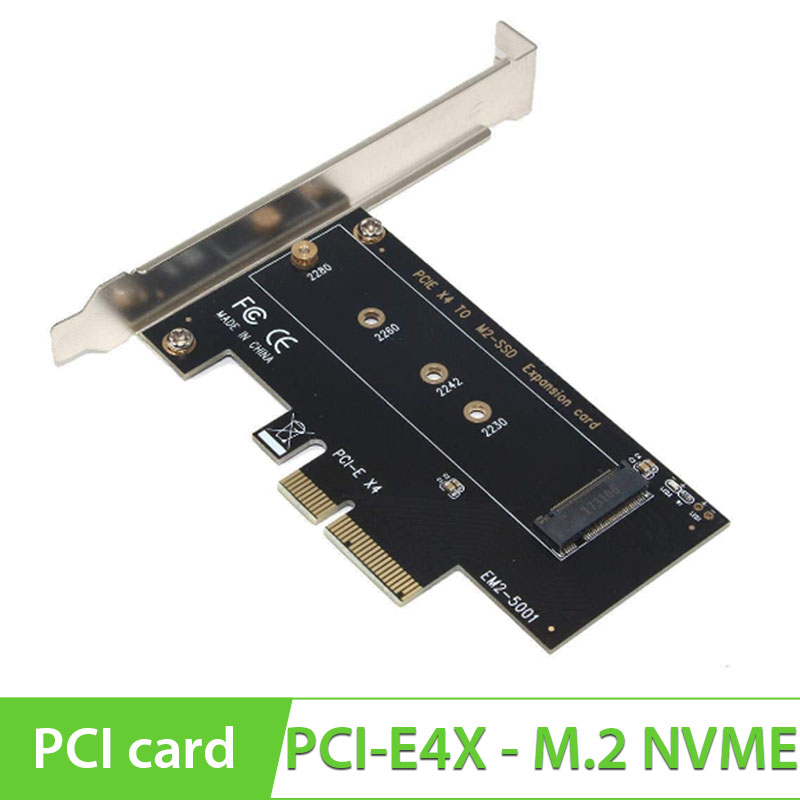 Card chuyển SSD M key M.2 NGFF NVMe ra PCI-E4X SSU-EM2-5001