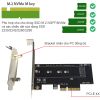 Card chuyển SSD M key M.2 NGFF NVMe ra PCI-E4X SSU-EM2-5001