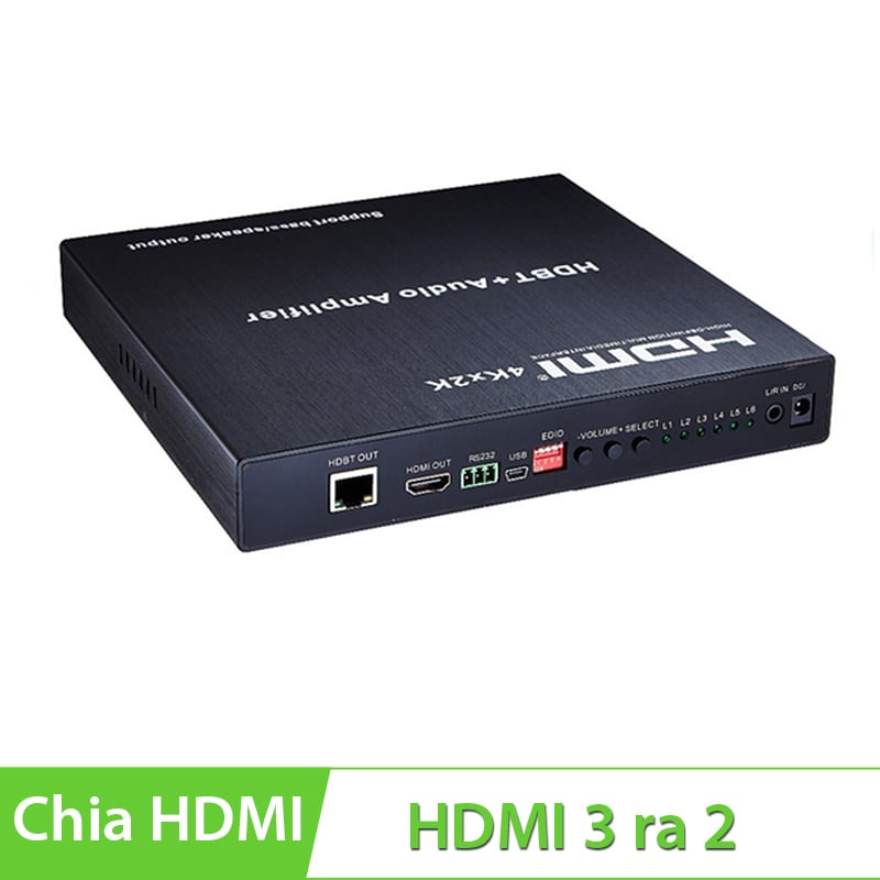 Bộ chia HDMI 3x 2 Audio Amplifier B-GO