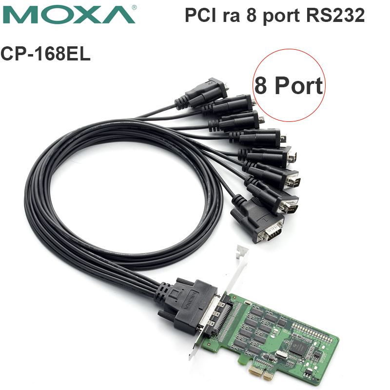 Card PCI-E 1X to 8 Port RS232 Moxa CP-168EL