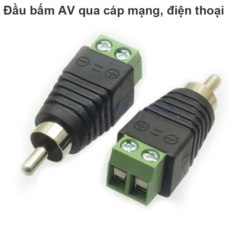 Đầu bấm AV qua cáp mạng cáp điện thoại