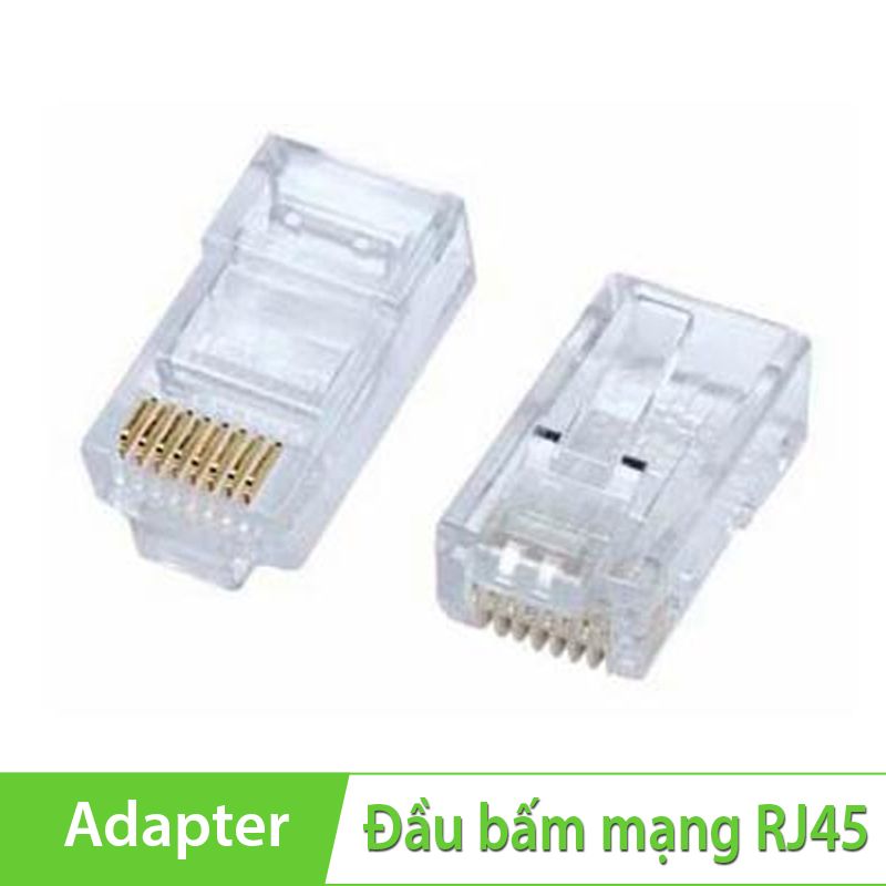  Hạt mạng AMP Tyco RJ45 hộp 100 hạt, dùng cho dây mạng CAT5E 