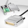 Đầu bấm cổng DB25 đực male bắt vít kèm vỏ ốp kẽm chân đồng mạ vàng 24K HD-LINK YL-JM003-25M