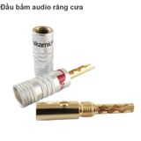  Rắc bắp chuối răng cưa Nakamichi - Jack cắm răng cưa audio cho loa amplifier mạ vàng ( 1 chiếc) 