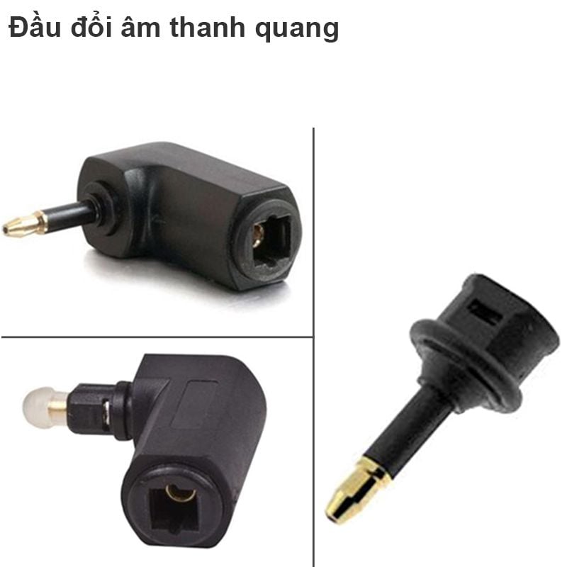 Đầu đổi âm thanh quang số toslink, Đầu đổi quang 3.5mm sang quang thường, Đầu đổi cổng audio quang bẻ góc