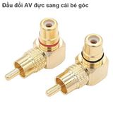  Đầu đổi AV/RCA đực sang cái bẻ góc (1 chiếc) 