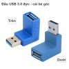 Đầu đổi USB 3.0 1 đầu đực 1 đầu cái (bẻ góc trên/dưới)