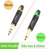 Đầu hàn jack cắm 6.35mm Stereo và 6.35mm Mono Coraon Z-NP3X-B Z-NP2X-B