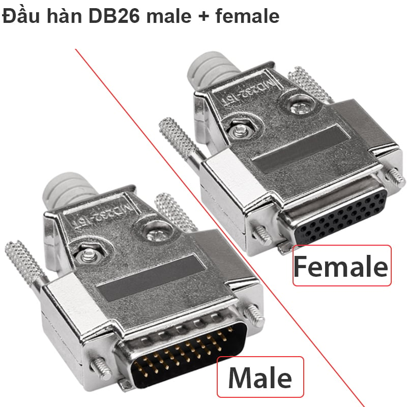 Đầu hàn vỏ ốp DB26 Female  Đầu hàn DB26 Male (1 chiếc)