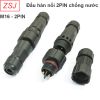 Đầu hàn jack nối Cáp điện Dây loa 2pin chống nước IP67 M16 ZSJ