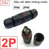 Đầu nối cút nối chia dây cáp điện 2 lõi chống nước IP68 3 thành phần bẻ góc chữ T (1 chiếc)