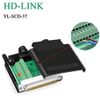 Đầu bấm cổng DB37 cái female bắt vít kèm vỏ ốp nhựa chân đồng HD-LINK YL-SCD-37F