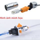  Giắc cắm đầu chụp mạng RJ45 vỏ nhôm chống nước IP67 Gorizon GZ802M-CR/CR 