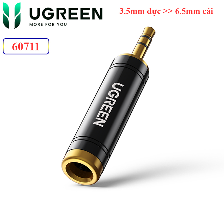 Đầu chuyển audio 6.3mm sang 3.5mm Ugreen 60711 AV168