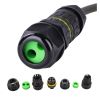 Đầu cút nối điện chia 2 dây chống nước IP68 2 lõi chính hãng E-Weichat EW-M25-3T