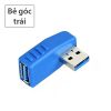 Đầu đổi USB 3.0 đầu đực đầu cái bẻ góc (xoay trái/phải)