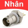 Đầu cắm nối BNC SDI 2 đầu cái female kèm đai ốc cố định Coraon BNC-S