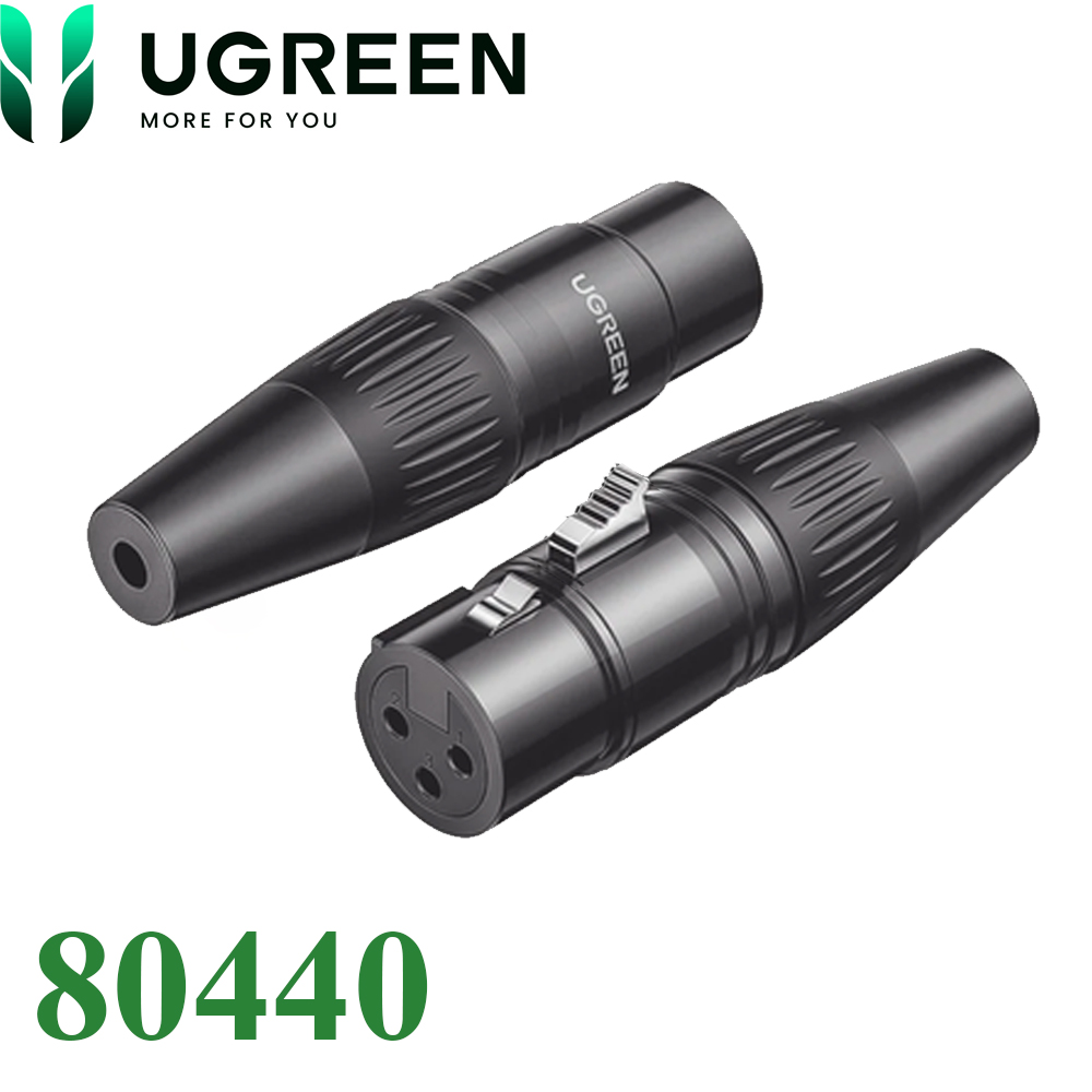 Đầu hàn cổng XLR cannon 3PIN cổng cái female Ugreen 80440 AV162