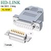 Đầu hàn Com RS232 DB15 chân đồng vỏ ốp nhựa cứng HD-Link YL-1513