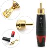 Đầu hàn jack cắm AV/RCA cho thiết bị âm thanh mạ vàng 24K Coraon Z-373-BG (1 chiếc)